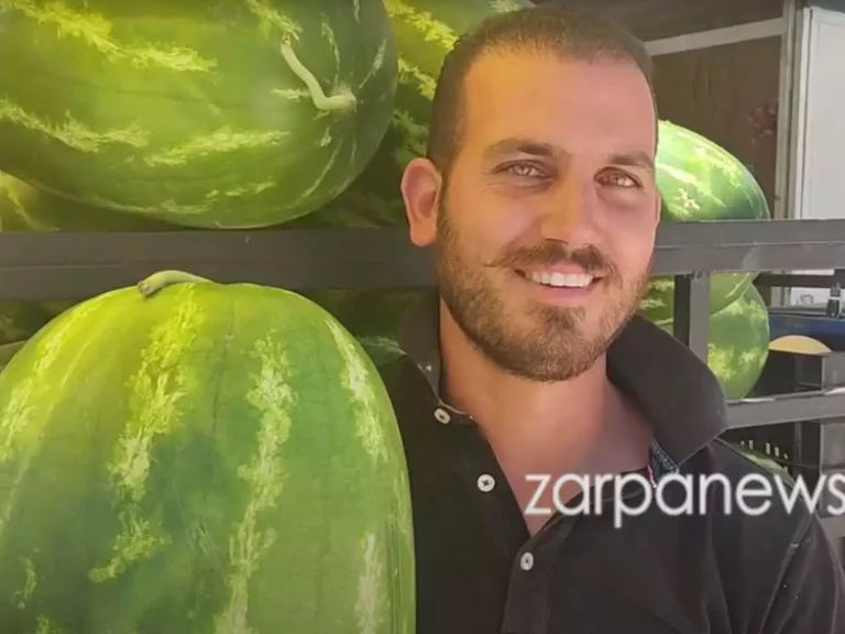 Τεράστιο Καρπούζι 30 Κιλών από Αγρότη στα Χανιά