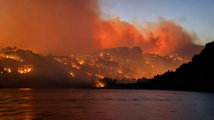 Η φωτιά στην Ιεράπετρα έκανε στάχτη θερμοκήπια και καλλιέργειες