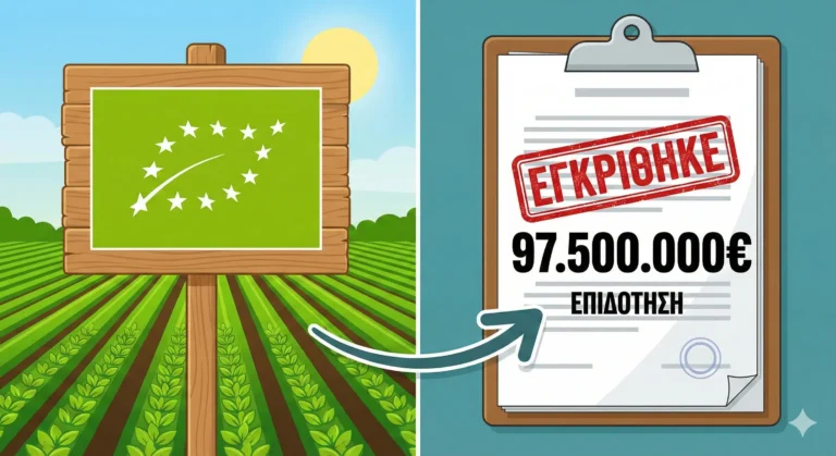 «Πράσινο Φως» για τα Νέα Βιολογικά: Εγκρίθηκαν 97,5 εκατ. € – Ξεκινούν οι Πληρωμές για τους Νεοεισερχόμενους