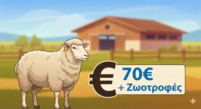 Επίσημο: Αποζημίωση 70€ ανά Ζώο για Απώλεια Εισοδήματος και Έξτρα 27,5 εκατ. € για Ζωοτροφές – Όλες οι Λεπτομέρειες