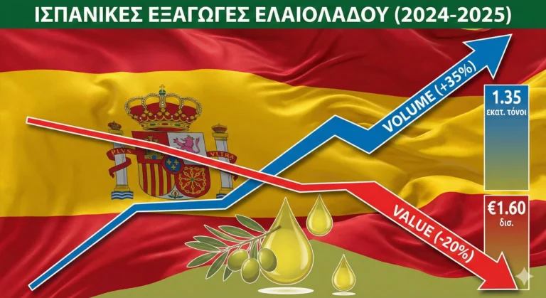«Εκτόξευση» 35% στις Ισπανικές Εξαγωγές Ελαιολάδου: Η Στρατηγική του Όγκου Κερδίζει Έδαφος Παρά την Πτώση των Τιμών