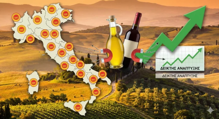 Ρεκόρ για το «Made in Italy»: Εκτόξευση Αξίας στα 20,2 Δισ. Ευρώ για τα ΠΟΠ/ΠΓΕ – «Πρωταθλητής» το Ελαιόλαδο