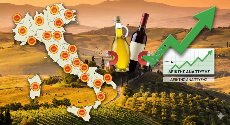 Ρεκόρ για το «Made in Italy»: Εκτόξευση Αξίας στα 20,2 Δισ. Ευρώ για τα ΠΟΠ/ΠΓΕ – «Πρωταθλητής» το Ελαιόλαδο