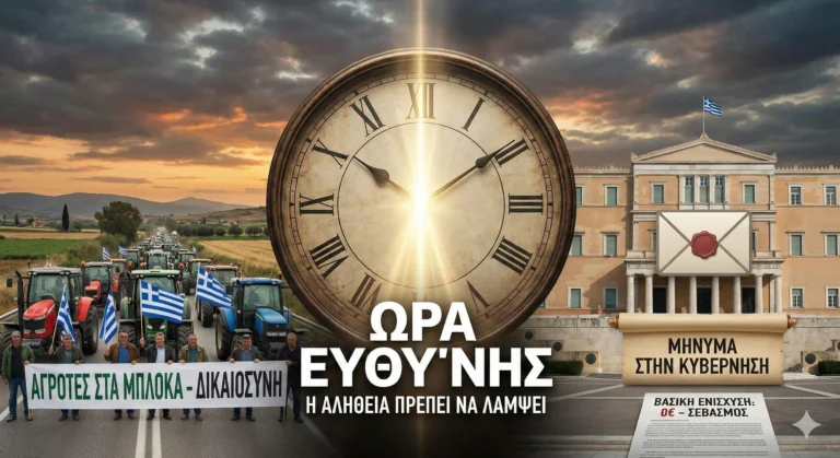 Ώρα Ευθύνης: Ένα Μήνυμα στην Κυβέρνηση για το Δίκαιο του Αγρότη και την Αλήθεια που Πρέπει να Λάμψει