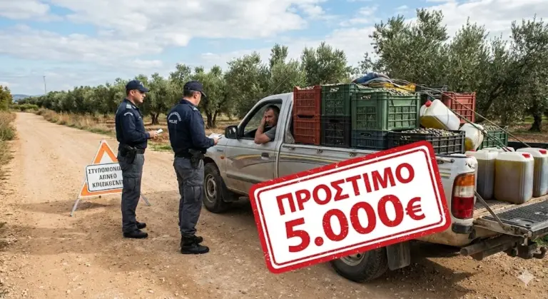 «Σαφάρι» ΑΑΔΕ στην Κορινθία: Πέφτουν «Πεντοχίλιαρα» σε Αγρότες για το Ψηφιακό Δελτίο – Ελέγχουν Ακόμα και Χωματόδρομους